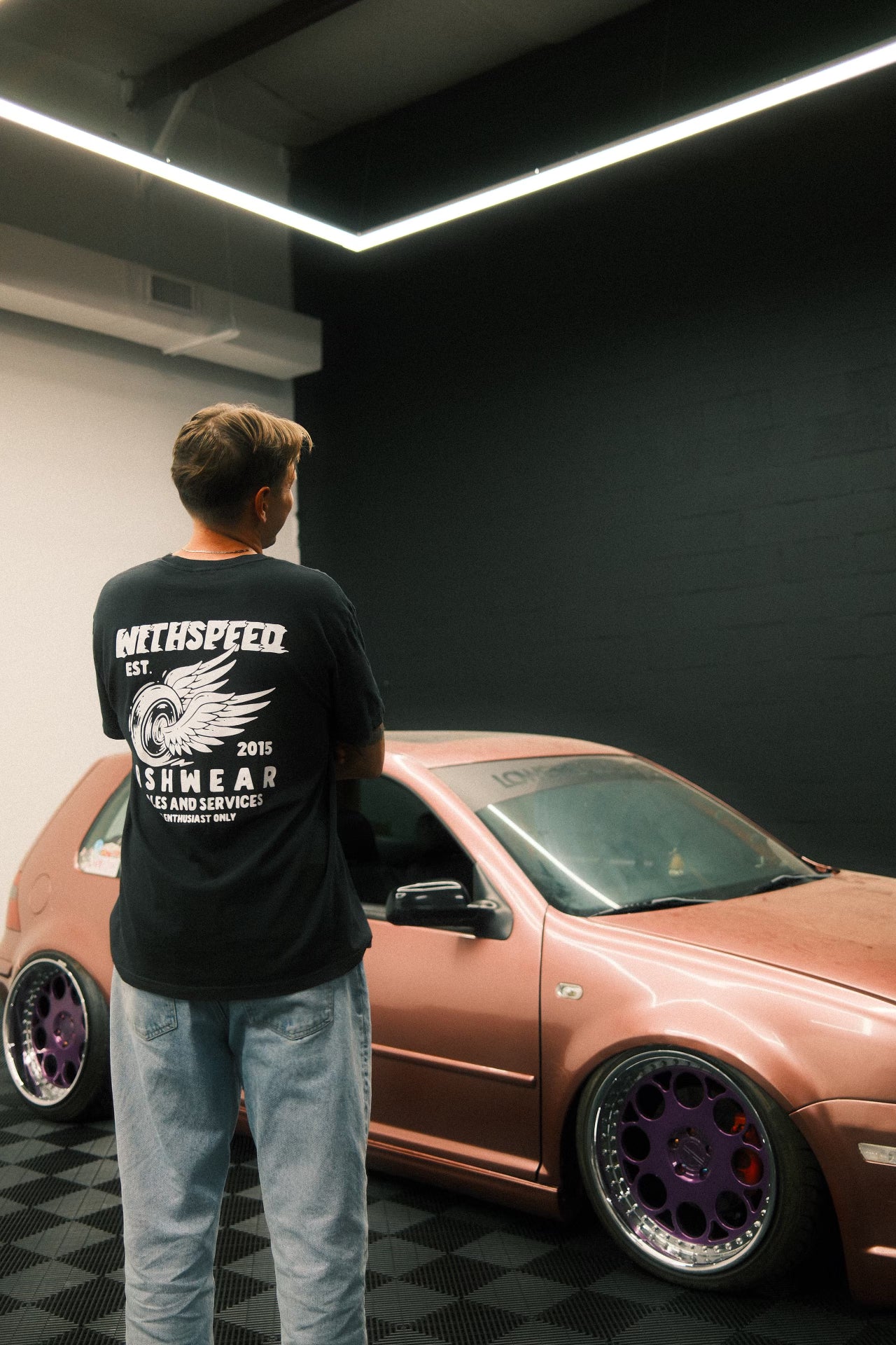 Withspeed  For Enthusiasts Car T-shirt In Black