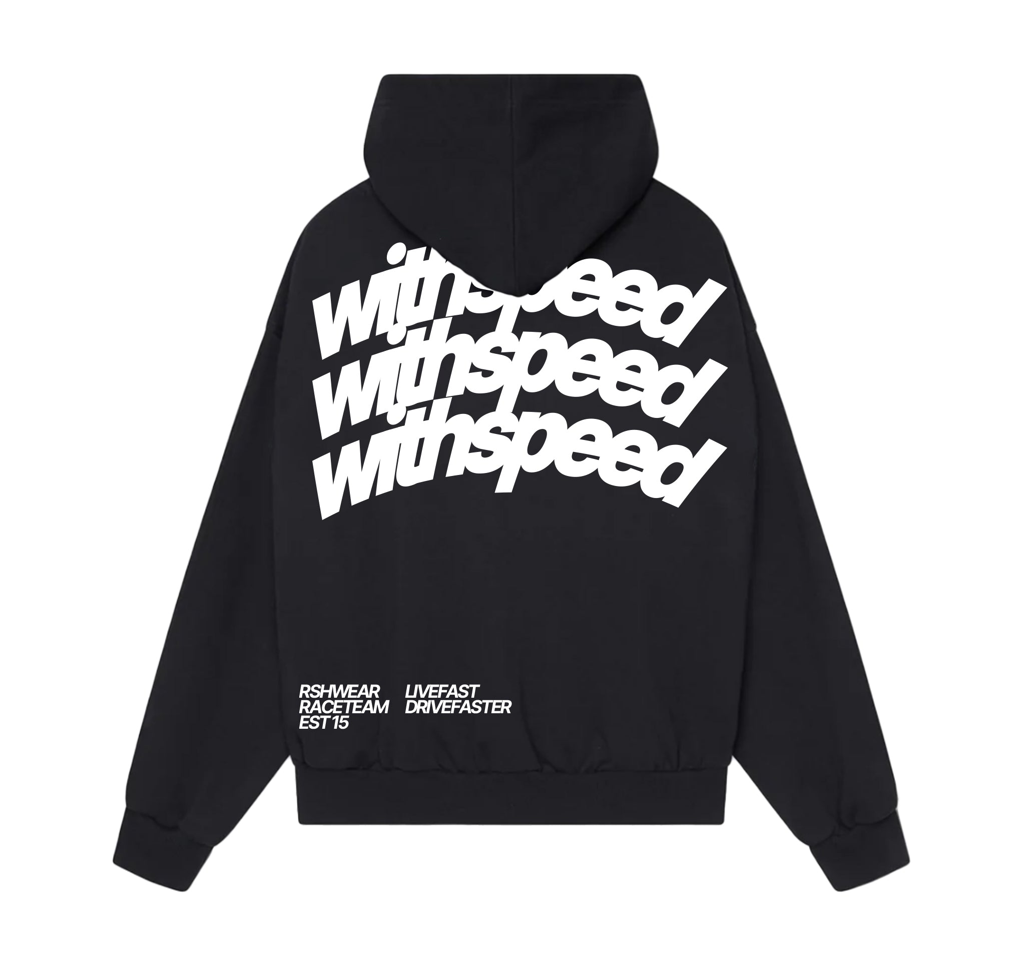 Hoodie Black Withspeed